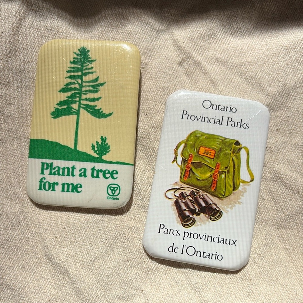Vintage Ontario Parks Plant a Tree for Me Magnets
